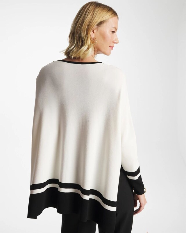 Button Detail Poncho - image 4
